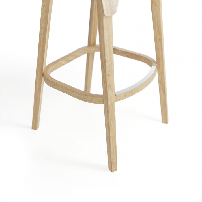 Scaune de bar structura lemn tapitate LEAF [5]