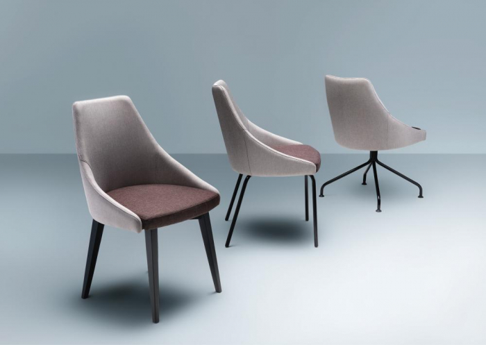 Scaune moderne tapitate cadru metalic KONTEA 586 [2]