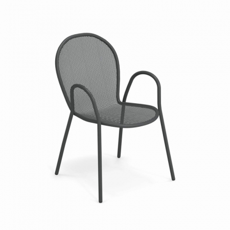 Scaune - Scaune exterior metalice cu brate RONDA