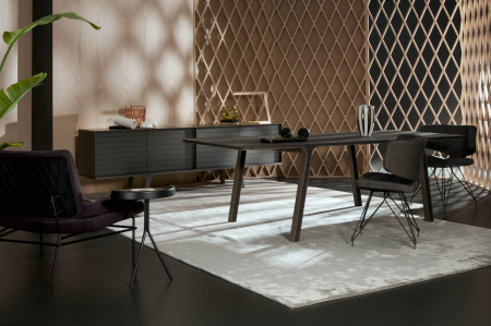 Mese din lemn blat subtire detalii metalice MOBIUS 001 [3]