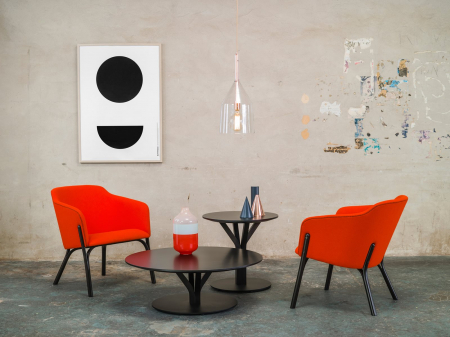 Fotolii lounge din lemn tapitate SPLIT [6]