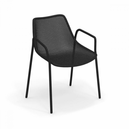 Scaune - Scaune exterior metalice cu brate ROUND