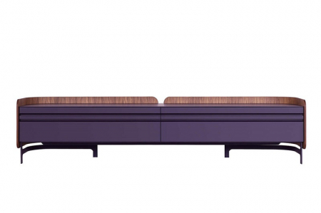 Console TV - Comode TV baza metal WOOD-OO 005