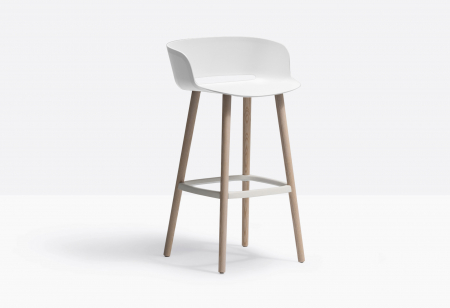 Scaune bar - Scaune bar cadru lemn scoica plastic BABILA 2758