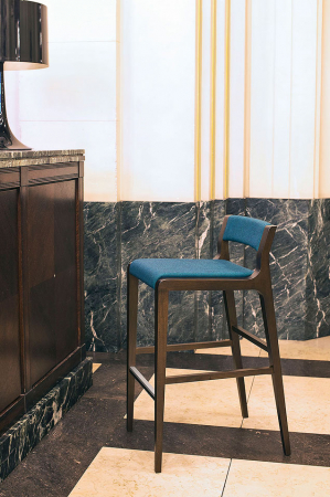 Scaun de bar cadru lemn tapitat Artu 2113 SG [5]