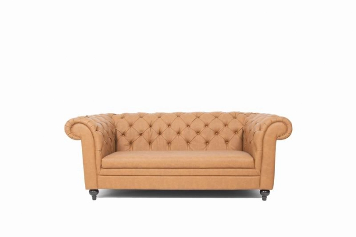 Canapele chesterfield imitatie de piele maro EVO_954 [5]