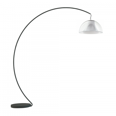 Lampadare - Lampa de podea cu picior arc si abajur din policarbonat L002T/BA