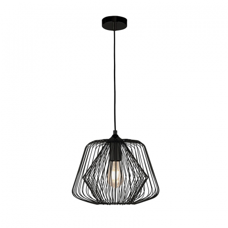 Lampi suspendate - Lustre metal BELL CAGE 0211BK