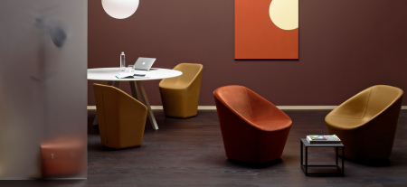 Mese cu picioare din stejar si blat laminat ARKI-TABLE ARK WOOD [3]