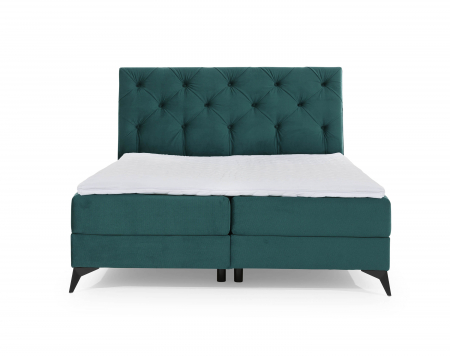 Mobilier dormitor - Pat tapitat somiera rabatabila boxspring LAOS 140X200