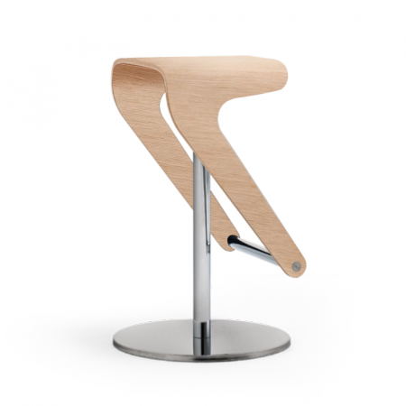 Mobilier bucatarie - Scaune bar moderne ajustabile structura metal sezut tapitat WOODY 495