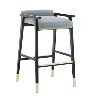 Scaune bar - Scaun de bar tapitat cadru din lemn Tenues 2303 SG