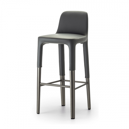 Mobilier bucatarie - Scaune de bar tapitate pe structura metalica ESTER 698