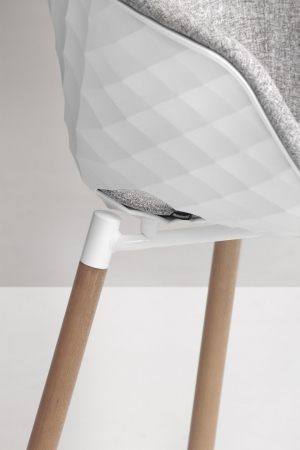 Scaune moderne scoica tapitata picioare lemn UNI-KA601M [1]