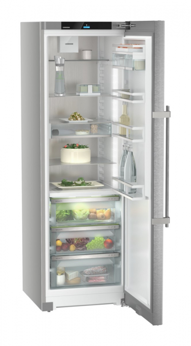 Frigider Independent Liebherr RBsdc 525i, Clasa Valorica Comfort, Culoare stainless steel door with SmartSteel, Clasa de eficienta energetica C, Înălțime 185.5 cm, Volum total 386 l, Emisii de zgomot  [6]