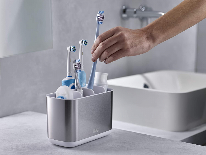 Set din 2 piese dispenser de săpun  și Caddy pentru periuță de dinți [5]