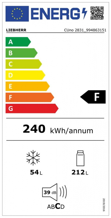 Automat frigorific Liebherr cu SmartFrost CUno 2831 [2]