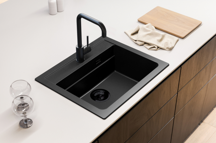 Chiuveta compozit Atrox 30 negru Black Edition [4]
