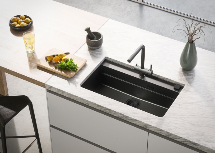 Chiuveta compozit Atrox 40 negru Black Edition [3]