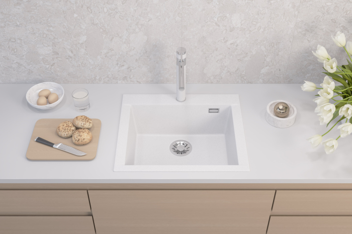 Chiuveta compozit PURE-G 30 alb [3]