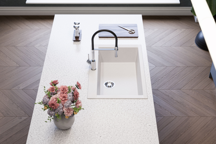 Chiuveta compozit PURE-G 40 alb [3]