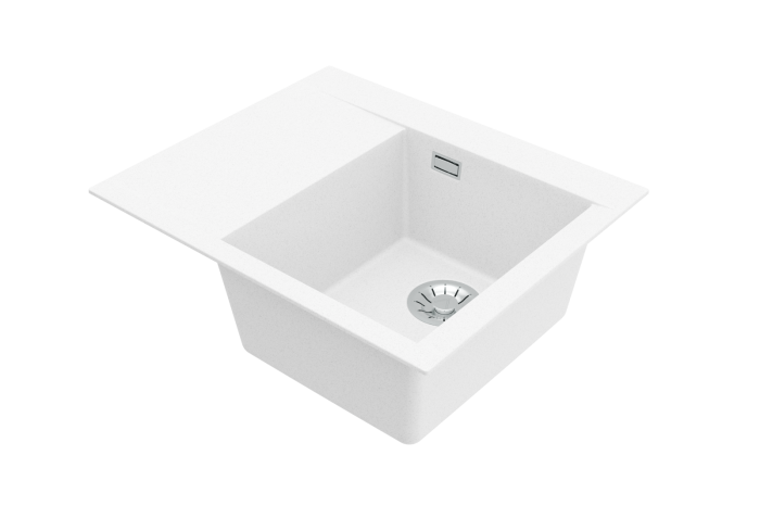 Chiuveta compozit PURE-G 50 DREAPTA alb [2]