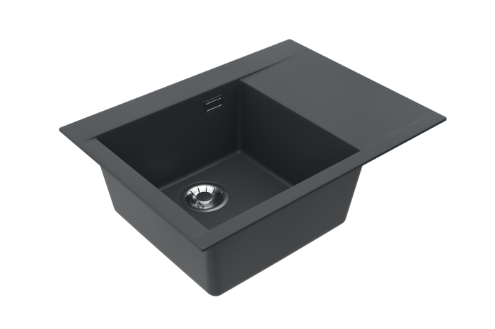 Chiuveta compozit PURE-G 60 STANGA negru mat [2]