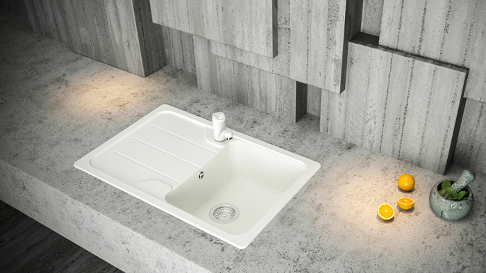 Chiuveta Granit Schock Formhaus D-100S Alpina Cristalite 780 x 500 mm [2]