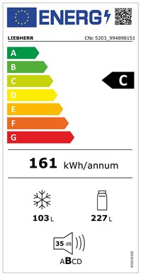 Combină frigorifică cu EasyFresh şi NoFrost CNc 5203 Pure [5]