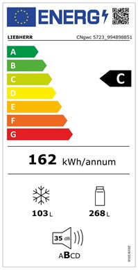 Combină frigorifică cu EasyFresh şi NoFrost CNgwc 5723 Plus [5]