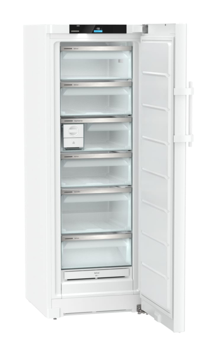 Congelator Independent Liebherr FNc 507i, Clasa Valorica Comfort, Culoare steel, Clasa de eficienta energetica C, Înălțime 165.5 cm, Volum total 238 l, Nr. Sertare in congelator 6, Emisii de zgomot ac [3]