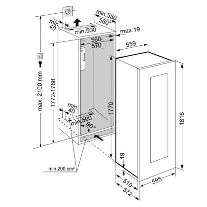Frigider de temperare a vinurilor încorporabil Liebherr EWTgw 3583 [5]