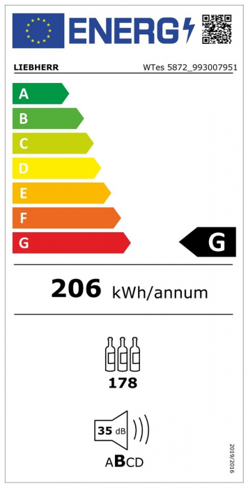 Frigider de depozitare a vinului pe mai multe zone individuale de temperatură WTes 5872 Vinidor Liebherr [2]