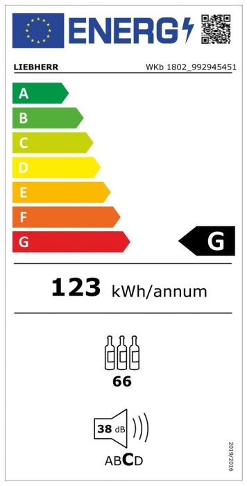 Frigider de depozitare climatizată a vinurilor WKb 1802 Vinothek Liebherr [5]