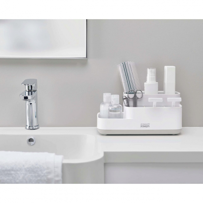 Organizator Accesorii Baie Easy-Store  Gri/Alb - Joseph&Joseph [2]