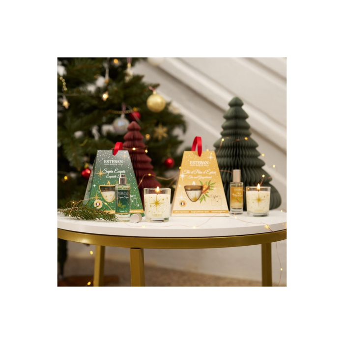 Set cadou spray si lumanare Gingerbread - Esteban Paris [3]