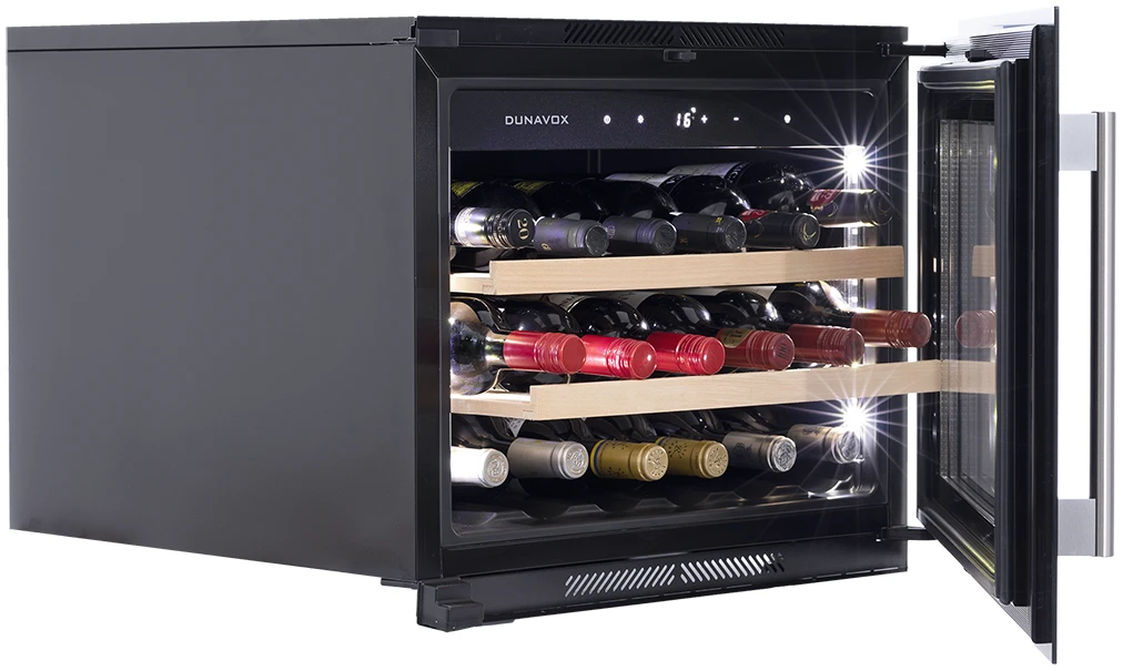 Vitrină de vin încorporabilă Dunavox DAVS-18.46SS Soul, 1 zonă, 18 sticle, 45,5 cm, clasa G, inox [7]
