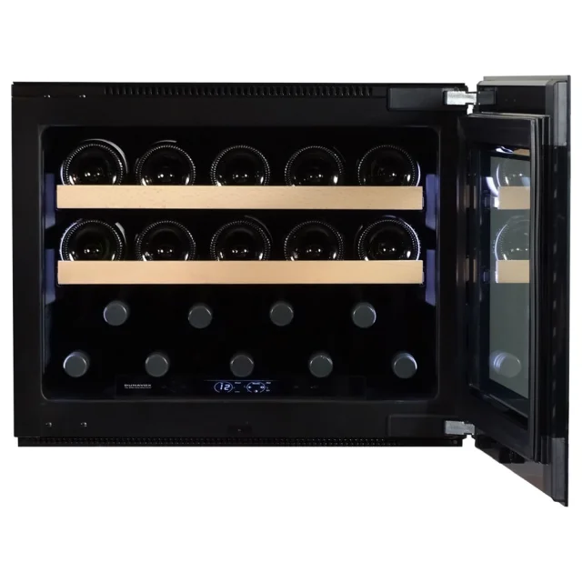 Vitrină de vin încorporabilă Dunavox DVH-19.50B.TO Horizon, 1 zonă, 19 sticle, 45,5 cm, clasa F, negru [6]
