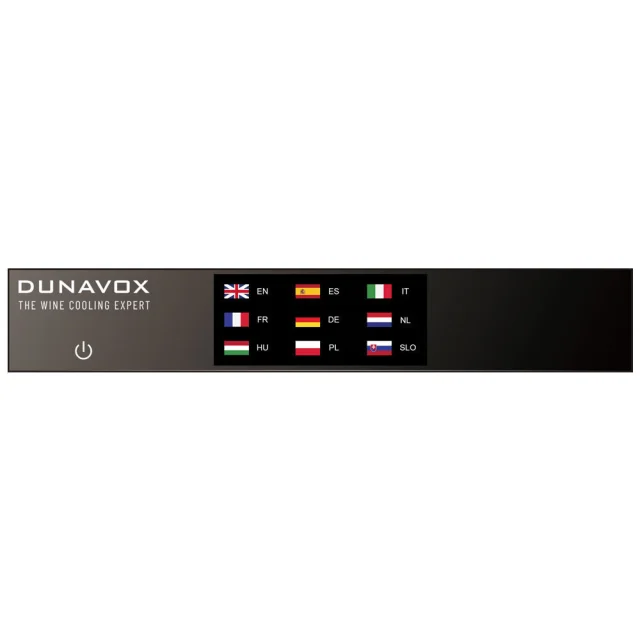 Vitrină de vin încorporabilă Dunavox DVN-32.85DOP.TO Noble, 2 zone, 32 sticle, 71,5 cm, clasa F, pentru panou de mobilier [4]