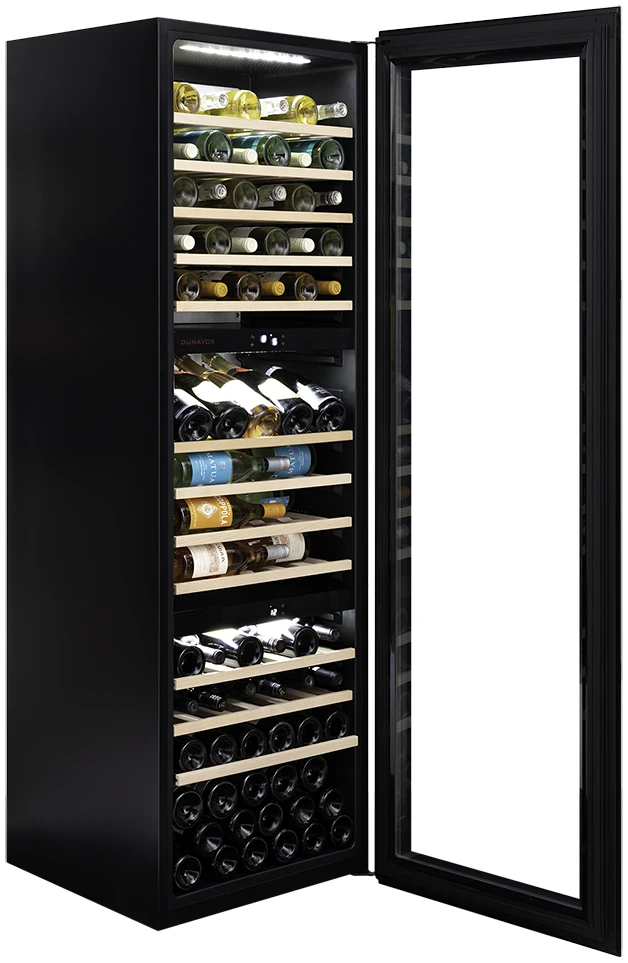 Vitrină de vin încorporabilă Dunavox DX-89.246TSS Joy, 3 zone, 95 sticle, 178,6 cm, clasa G, inox [4]