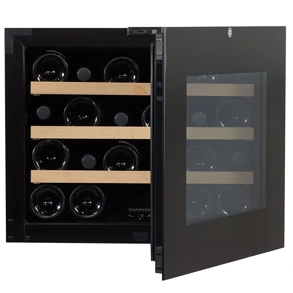 Vitrină de vin încorporabilă Dunavox DXB-24.51B.TO Balance, 1 zonă, 24 sticle, 45,3 cm, clasa G, negru [3]