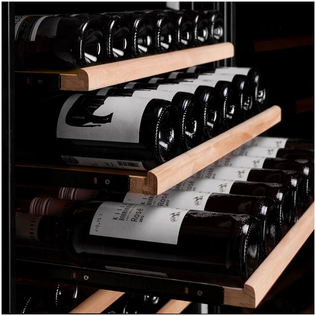 Vitrină de vin încorporabilă Dunavox DXB-65.154DB.TO Balance, 2 zone, 65 sticle, 123,3 cm, clasa G, negru [7]