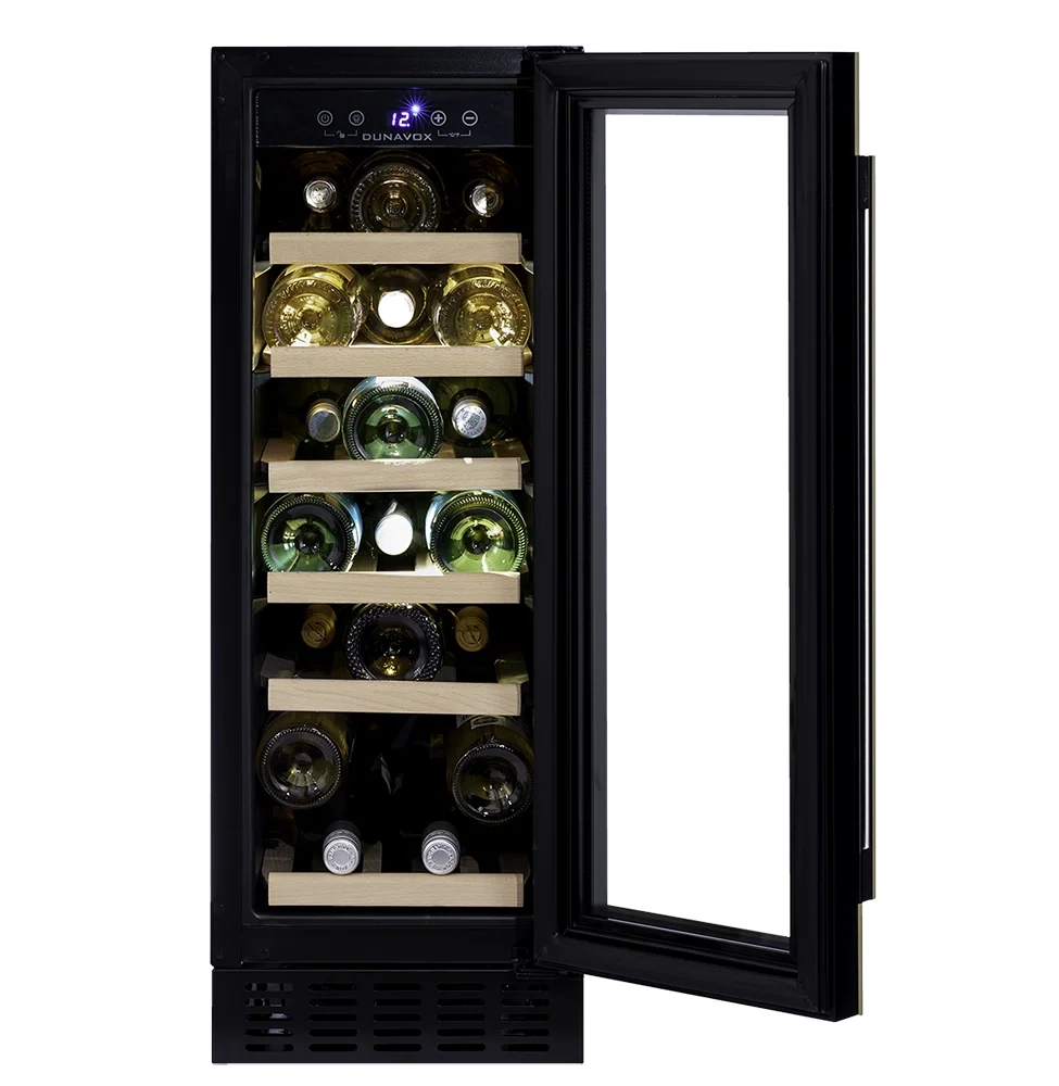Vitrină de vin încorporabilă sub blat Dunavox DAUF-19.58C Flow, 1 zonă, 19 sticle, 81,5 cm, clasa G, culoare RAL personalizabilă [3]
