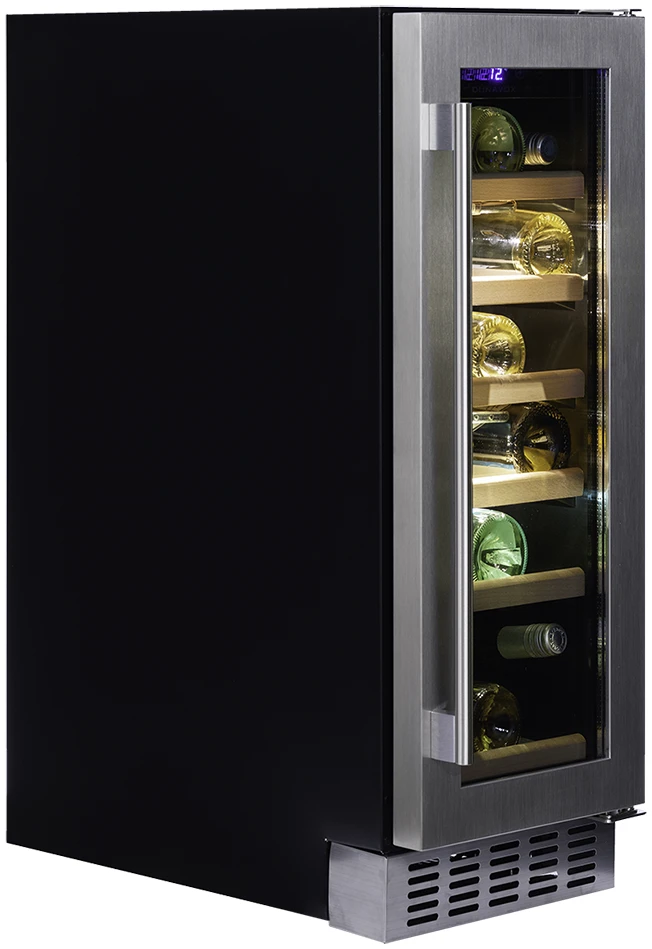 Vitrină de vin încorporabilă sub blat Dunavox DAUF-19.58SS Flow, 1 zonă, 19 sticle, 81,5 cm, clasa G, inox [3]