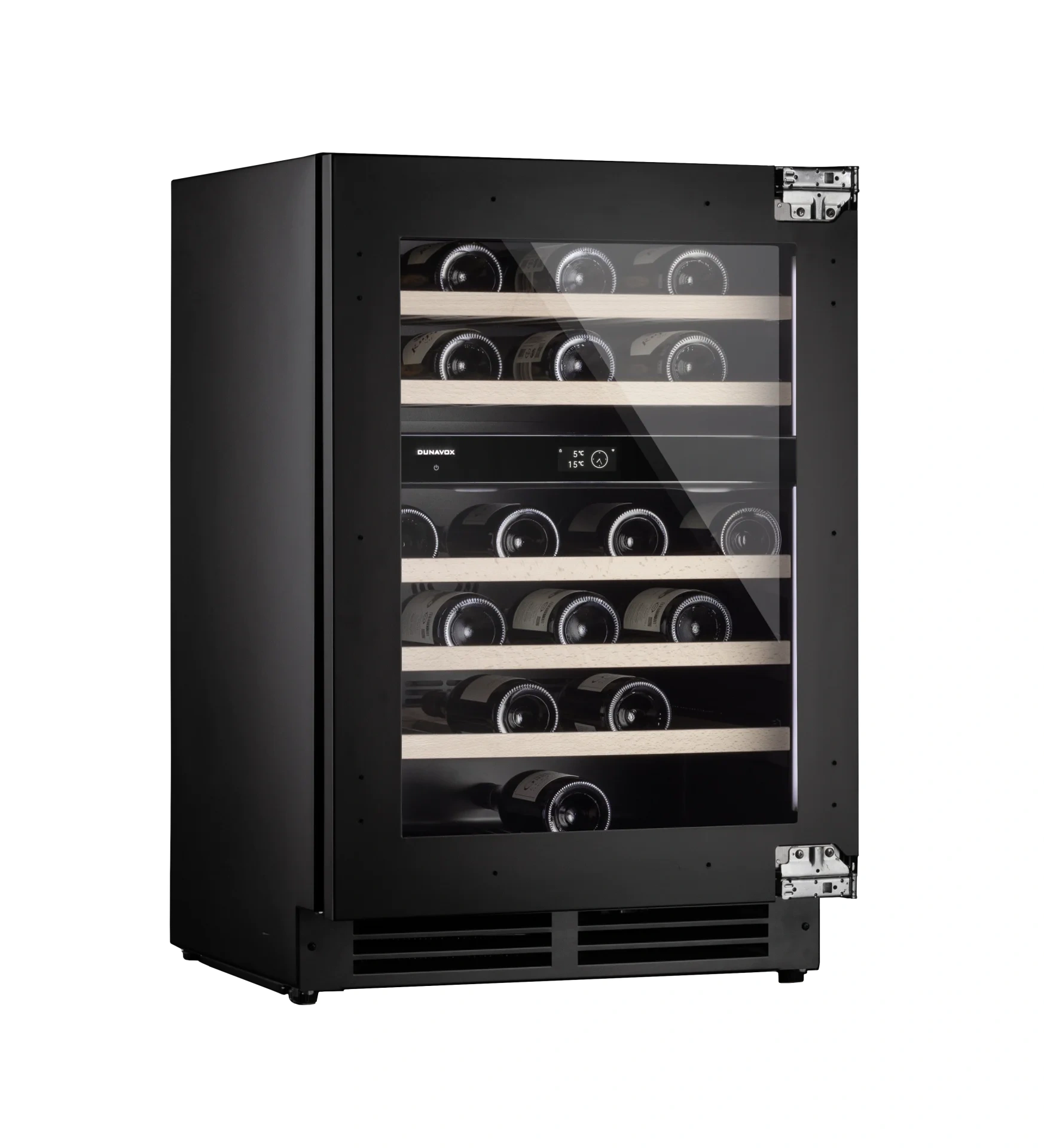 Vitrină de vin încorporabilă sub blat Dunavox DAUF-41.146DOP.TO Flow, 2 zone, 41 sticle, 88 cm, clasa F, pentru panou de mobilier [5]