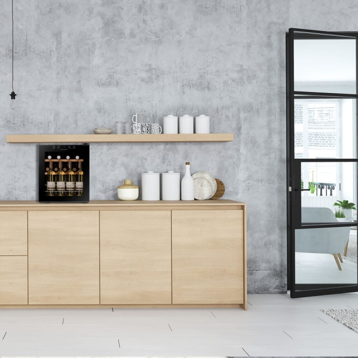 Vitrină de vin independentă Dunavox DXFH-16.46 Home, 1 zonă, 15 sticle, 53 cm, clasa F, negru [4]