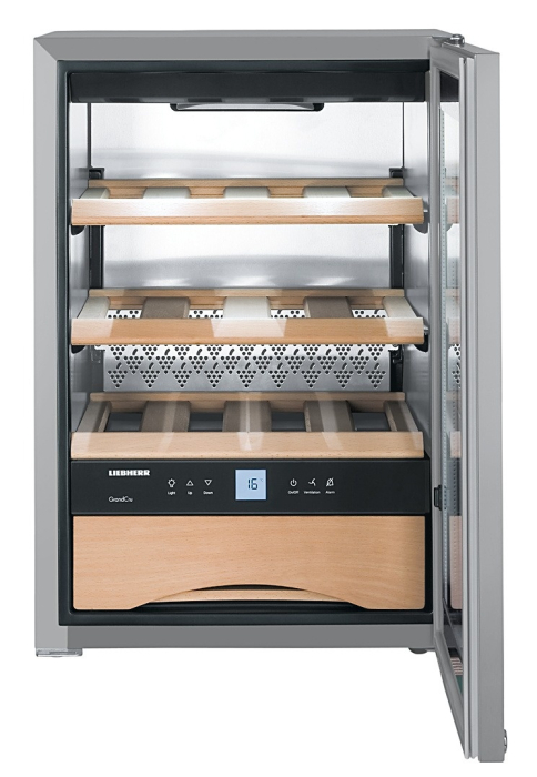 Vitrină de vin independentă Liebherr WKes 653 GrandCru, 1 zonă, 12 sticle, 61,2 cm, clasa E, inox [4]
