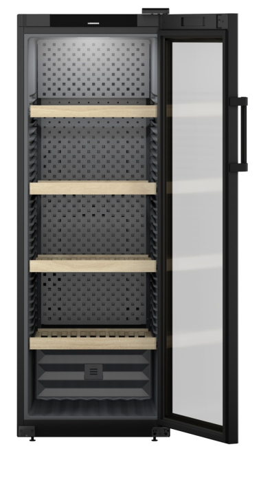 Vitrină de vin independentă Liebherr WPbl 5001 GrandCru, 1 zonă, 196 sticle, 168,4 cm, clasa F, negru [6]