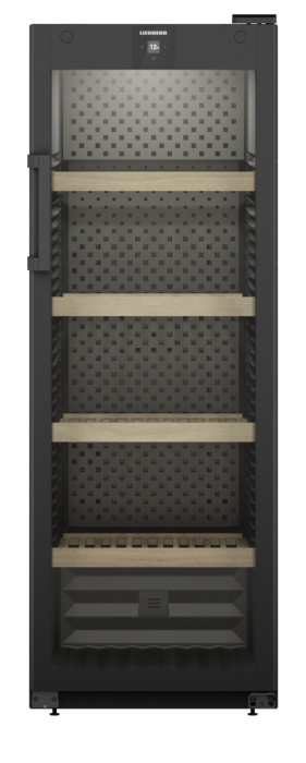 Vitrină de vin independentă Liebherr WPbl 5001 GrandCru, 1 zonă, 196 sticle, 168,4 cm, clasa F, negru [8]