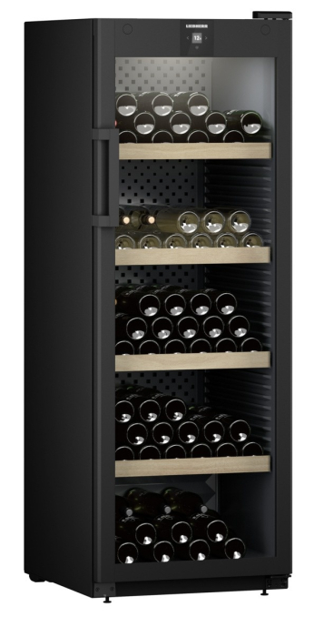 Vitrină de vin independentă Liebherr WPbl 5001 GrandCru, 1 zonă, 196 sticle, 168,4 cm, clasa F, negru [3]